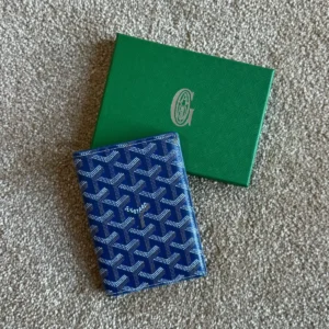 goyad passport holder blue.webp