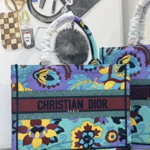 design canvas embroidered medium toile de jouy voyage book tote celestial.webp