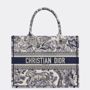 design medium book tote ecru and blue toile de jouy embroidery 36 x 275 x.jpg