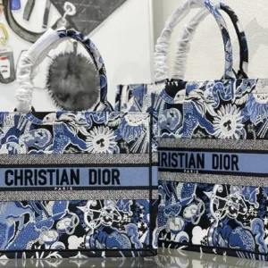 design women large book tote blue multicolor zodiac fantastico embroidery for.webp