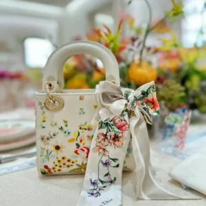 design women mini lady bag latte calfskin embroidered with multicolor small 1.webp